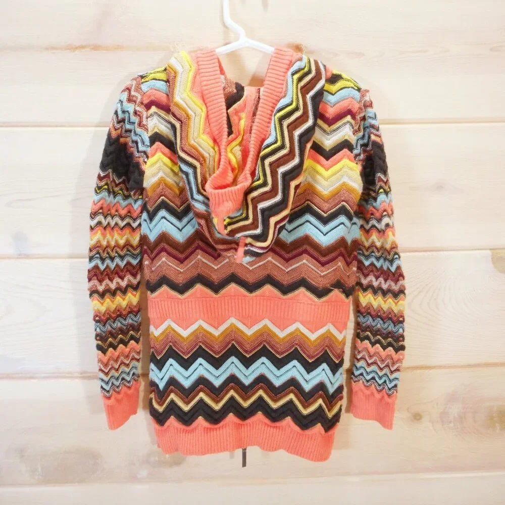 Missoni Target 20th Anniversary Girls Youth XS Chevron Zigzag Sweater Hoodie